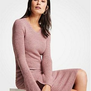 Ann Taylor Large XLarge Marled Sweater Skirt set